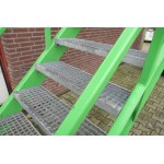 Stalen trap hoogte 350cm. Gebruikt.